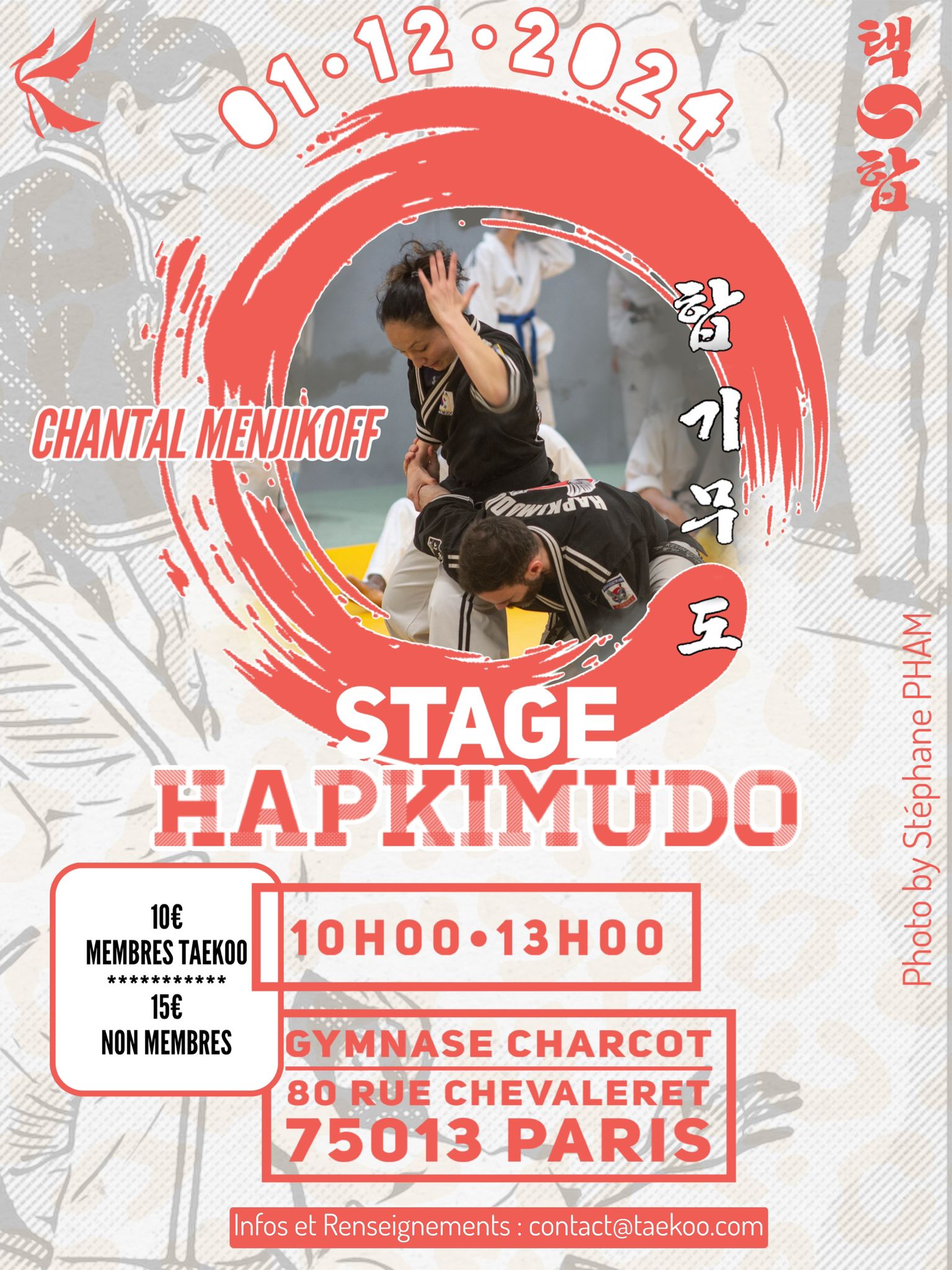 1er Dec 2024 : Stage Hapkimudo chez Taekoo